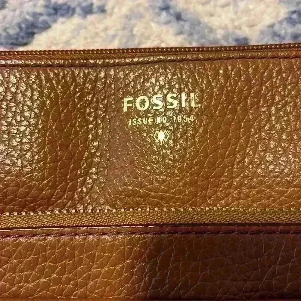 Fossil brown leather crossbody bag - Picture 3 of 8